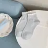 Meias Femininas Novas para Primavera e Verão com Laço, Meias Curtas Doces, Meias Versáteis de Algodão Estilo Ballet, Meias Femininas Sem Costura