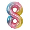 Globos de Aluminio con Números Grandes Versión Americana de 40 pulgadas para Decoración de Fiesta de Cumpleaños Globos de Aluminio con Números