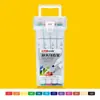 Ruipai 6758 série de cores de animação oleosa conjunto de caneta marcadora de ponta dupla estudante pintura infantil caneta colorida oleosa pintada à mão