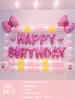 Pacote de Decoração com Arranjo de Balões para Aniversário Infantil Bebê Um Ano Balões de Letra em Filme de Alumínio Suprimentos de Aniversário Fabricante