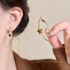 Pendientes de círculo grande, llamativos y distintivos, de estilo europeo y americano, ligeros, de lujo y con un gran sentido del tacto, elegantes y sencillos, joyería para las orejas.