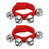 Instrumento de percusión Orff, pulsera, campana, accesorios de baile para niños de jardín de infantes, campana de mano, sonajero