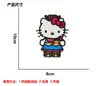 Nuevo Dibujo Animado Bordado por Computadora Lindo Gato Kt Pegatinas de Tela Accesorios para Ropa Accesorios para Cesta de Verduras Pegatinas Parche DIY