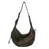 Bolsa de Lona Popular con Estampado de Leopardo de Este Año para Mujer Otoño e Invierno 2025 Nueva Moda Versátil Casual Ligera para Hombro Cruzada