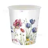 Set de Vajilla Desechable Temática de Flores Silvestres Transfronterizas para Fiestas Familiares y de Amigos, Platos de Papel Desechables