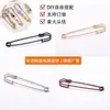 Acessórios de Roupa DIY Alfinetes de Segurança para Prender Vestidos, Broches Decorativos, Alfinetes de Fivela Simples de Metal Grosso, Alfinetes para Cintura