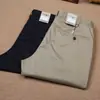 Calça Casual Masculina Série B Primavera/Verão Algodão Tencel Importado Calça Reta de Negócios de Luxo Slim Fit Respirável Sem Passar