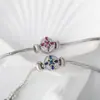 Pulsera de Cruz Exquisita Simple Versátil Popular Transfronteriza Estilo Frío de Nicho de Moda Pulsera de Plata Distintiva para Mujer