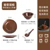 Louça de servir individual estilo japonês conjunto criativo de louças louça personalizada para restaurantes conjunto de quatro peças para restaurantes e clubes tigelas e pratos