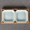 Celadón Bambú y Madera Dividiendo Plato de Frutos Secos Plato de Aperitivos Melón y Nueces Caja de Aperitivos Plato de Aperitivos Plato de Dulces Tienda de Pedicura Plato de Aperitivos Fruta