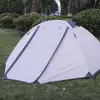 Tienda de campaña con doble cubierta impermeable para exteriores, a prueba de viento, engrosada, aplicable en las cuatro estaciones, portátil, para camping, a prueba de mosquitos, tienda de campaña para camping