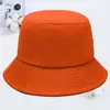 Sombrero de Pescador de Algodón Puro Bordado con Logo Personalizado para Mujeres y Hombres, Amarillo de Verano de Doble Cara de Moda Estilo Coreano Versátil Protector Solar Sombrero Tipo Cubo Japonés