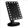 Espejo de Maquillaje de Almacenamiento LED con Luz, Modelo de Escritorio, Sensor Táctil Giratorio, Dedicado para Estudiantes de Dormitorio