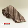 Corbata Elegante con Patrón Retro, Corbata Formal Atada a Mano, Atuendo Formal para Novio de Boda, Corbata Estampada Moda Estilo Hong Kong 8cm