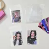 Bolsa autoadhesiva impresa en OPP de estilo ins con puntos transparentes y diseño de perro de dibujos animados, bolsa pequeña autosellante para tarjetas, bolsa de embalaje Polaroid