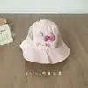 Bonito Sombrero de Pescador para Bebé Niña Gato, Delgado de Primavera y Verano, Secado Rápido, Transpirable, Protección Solar, Ala Ancha