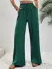 Ropa de Mujer Transfronteriza 2025 Amazon Nuevo Pantalones Casuales Sueltos de Pierna Ancha de Cintura Alta Pantalones Largos Shopee Comercio Exterior Estampado Digital