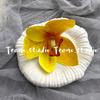 Flor artificial impressão 3D Phalaenopsis acessórios de cabelo diy grampo de cabelo presilha lateral atmosfera de fada sensação novo pequeno livro vermelho explosões