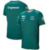 Explosões transfronteiriças moda Aston Martin 2023 equipe F1 camiseta 3D comércio exterior camiseta de corrida espanhola plus size