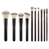 Venta Directa de Fábrica Producto Nuevo Set de 10 Brochas de Maquillaje, Brocha para Polvos, Brocha para Sombras de Ojos, Herramientas de Maquillaje Facial, Suaves y No Absorbentes