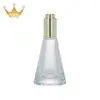 En stock de fábrica botella cónica de 15 ml con gotero de presión fondo grueso solución madre rellenado de envases cosméticos