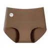 Ropa interior de algodón puro de talla grande para mujer, cintura alta, entrepierna extendida de 16 cm, control de abdomen, entrepierna antibacterial grado 7A, transpirable, tanga