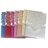Casamento Vazado Dia dos Namorados Rosa Cartão de Cumprimentos Capa Concha Convite de Noivado Carta Convite Papel com Glitter Rosa Diamante