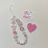 Venta al por mayor del fabricante Nuevo modelo Gato Kt Lazo Cadena para teléfono Colgante de cadena para teléfono con cuentas hecho a mano Decoración para niñas