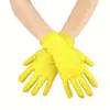 Accesorios para Mujer de los Años 1920 Spandex Satén Flocado Guantes de Charol Accesorios de Disfraz para Fiesta de Baile Transfronteriza en Stock