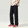 Ropa popular para hombre/pantalones de pierna ancha rectos holgados de moda para primavera, jeans versátiles casuales, estilo recto holgado para hombre