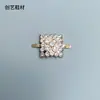 Novas Sandálias de Caverna Sapato Cruzado Fivela de Sapato Chinelos Material Di Prata Galvanizada Flor Estrela Acessórios de Joia Strass Fivela de Sapato