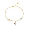 Pulseira de Flor Amor de Abelha Feminina Estilo Mori Fresco e Doce Design Temperamento de Alto Padrão Pulseira Simples de Flor Margarida