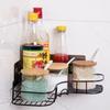 Estante de almacenamiento para baño sin perforaciones, montado en la pared, esquinero, lavabo, pared de baño, inodoro triangular, estante de almacenamiento para cocina