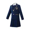 Uniforme Escolar Primaria y Secundaria Uniforme de Jardín Traje de Estudiante Primavera y Otoño Traje de Presentación para Estudiantes de Primaria Traje Estilo Británico para Niños traje Estilo Universitario