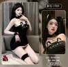 Vestido Tubo de Peluche Gatito Dulce Corazón, Atuendo de Oso, Falda Corta Sexy Ajustada a la Cadera, Conjunto de Lencería Estilo Puro Deseo para Niñas