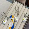 Conejo Miffy de Trébol de Cuatro Hojas Tímido Lanyard para Teléfono de Conejo Colgante Extraño Adorno para Mochila de Estudiante Accesorios para Bolsos