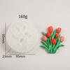 Molde de Tulipán DIY Aromaterapia Regalo de Acompañamiento Adornos para el Hogar Incienso para Coche Expansión Salida de Aire Abrazadera Bourlet Molde de Silicona