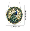 Luz de caça-luz de quebra-cabeça de acrílico bestseller transfronteiriço da Amazon, decoração de janela redonda estilo vitral, presente de decoração para casa