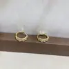 Pendientes de Bambú de Moda y Estilo para Mujer, Lujo Ligero, Gama Alta, Nicho, Clips para Orejas Simples, Versátiles, Exquisitos, Pendientes de Moda