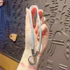 Cadena para Teléfono Creativa de Cuero PU Lanyard Llavero Colgante Serie Miu Accesorio para Llavero de Bolso de Coche Pequeño Regalo