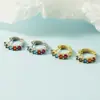 Brincos femininos da moda, novos brincos coloridos de zircônia cristal da moda de 2021 que fazem o rosto parecer mais fino, estilo francês, populares e versáteis