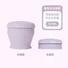 Copo de silicone dobrável em formato de macaron, de grau alimentício, resistente ao calor, portátil, para enxaguar a boca, adequado para viagens ao ar livre e pode ser comprimido para fácil armazenamento