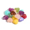 Amazon Transfronterizo Cuentas de Acrílico Coloridas con Agujero Cruzado en Forma de Corazón para DIY Collares Pulseras Accesorios de Joyería para Mujer Venta al por Mayor
