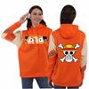 Camiseta de una pieza Luffy Sauron marca de moda suelta nombre de la articulación anime moda periférica ropa de mujer con capucha de color a juego de verano