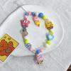 Estilo Girly ins Bob Esponja Patricio Estrella Dibujos Animados Funda para Teléfono Móvil Pulsera Cordón Colgante Cámara CCD Cuentas Hechas a Mano