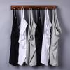 Camiseta sin mangas de algodón puro para hombre con dos tirantes, antideslizante, talla grande