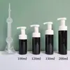 Frasco de Espuma Mousse Preto em Estoque 100ml 150ml 200ml Frasco Espumador para Limpeza Frasco Dispensador de Sabonete Facial do Tipo Pressão