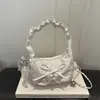 Bolsa de Ombro Transversal de Alta Qualidade, Elegante e na Moda, Cravejada com Diamantes para Mulheres, Novo Estilo Verão 2026, Super Popular, Fofa e Estilosa