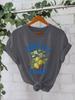 Camiseta de algodón de manga corta holgada de moda para comercio exterior transfronterizo de Amazon Costa AMALFI ITALIA