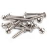 Tornillos para Máquina de Acero al Carbono Niquelado Ranura en Cruz Cabeza Plana Grande Cola Plana M2-M8Tm Cabeza de Champiñón Cruzada Tornillos para Muebles